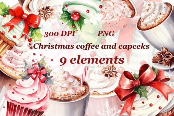Christmas Coffee and Cupcakes: A Festive Design Resource