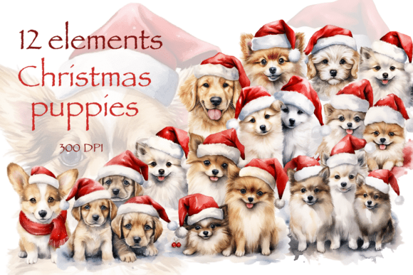 Christmas Puppies Clipart: A Strategic Asset for Holiday Branding and Design