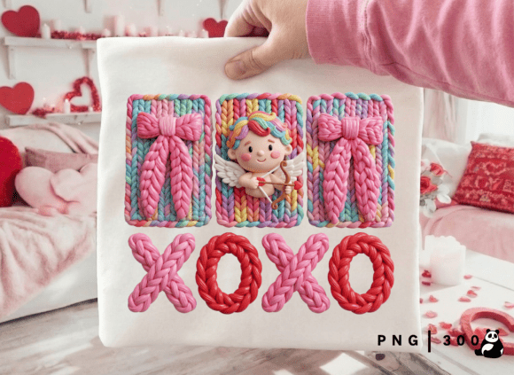 Evaluating the Valentine Faux Yarn Xoxo Cupid PNG for Creative Projects