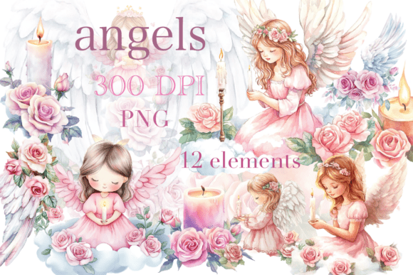 Watercolor Angel Clip Art: Elevating Digital and Physical Designs
