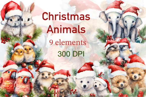 Watercolor Clip Art of Christmas Animals: A Guide to Quality and Usage